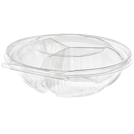 3-Comp Round Hinged Container