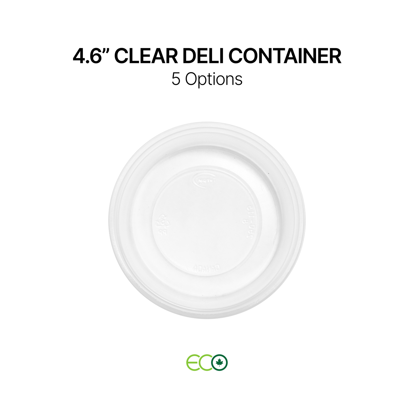 4.6" Clear Deli Container (5 Sizes)