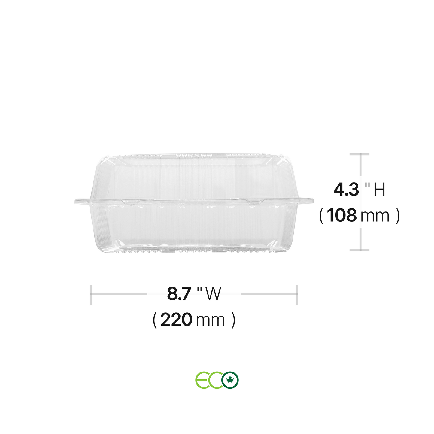 Clear Bulk Food Hinged Container