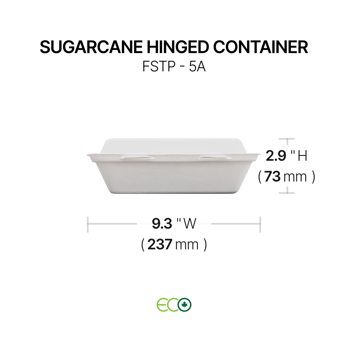 FSTP Sugarcane Hinged Container (5 Sizes)