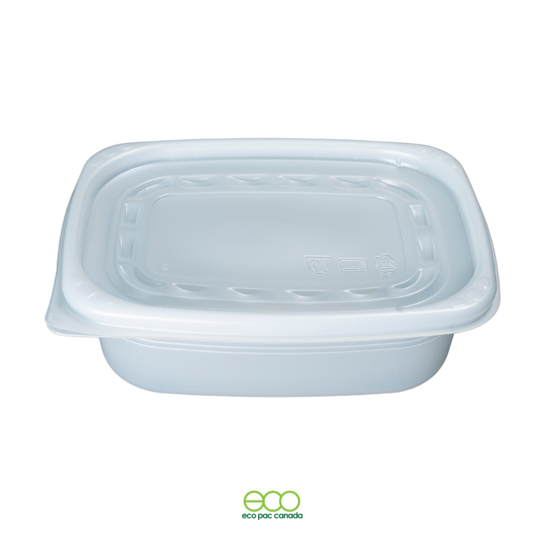 플라스틱 식품용기 사각뚜껑 (죽용기뚜 모습)