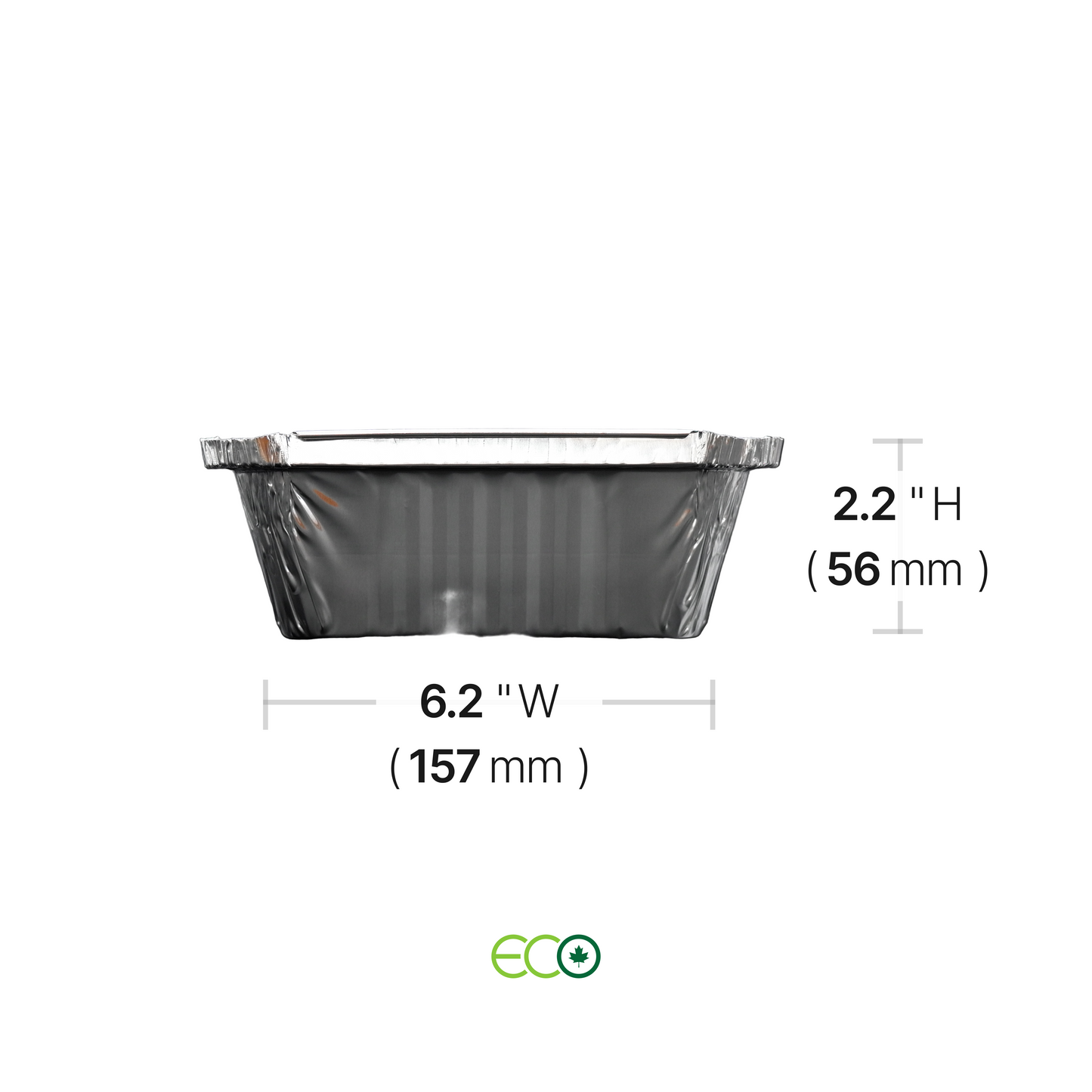 6"X9" Aluminum Oblong Container