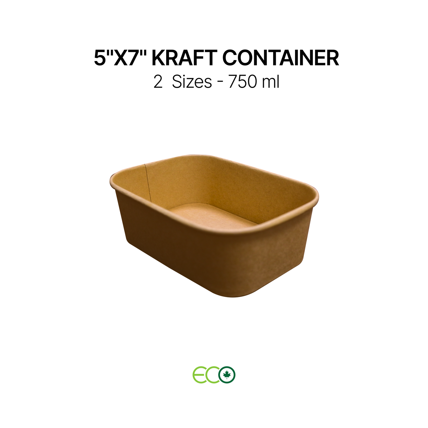 5"X7" Kraft Container (25oz / 34oz)