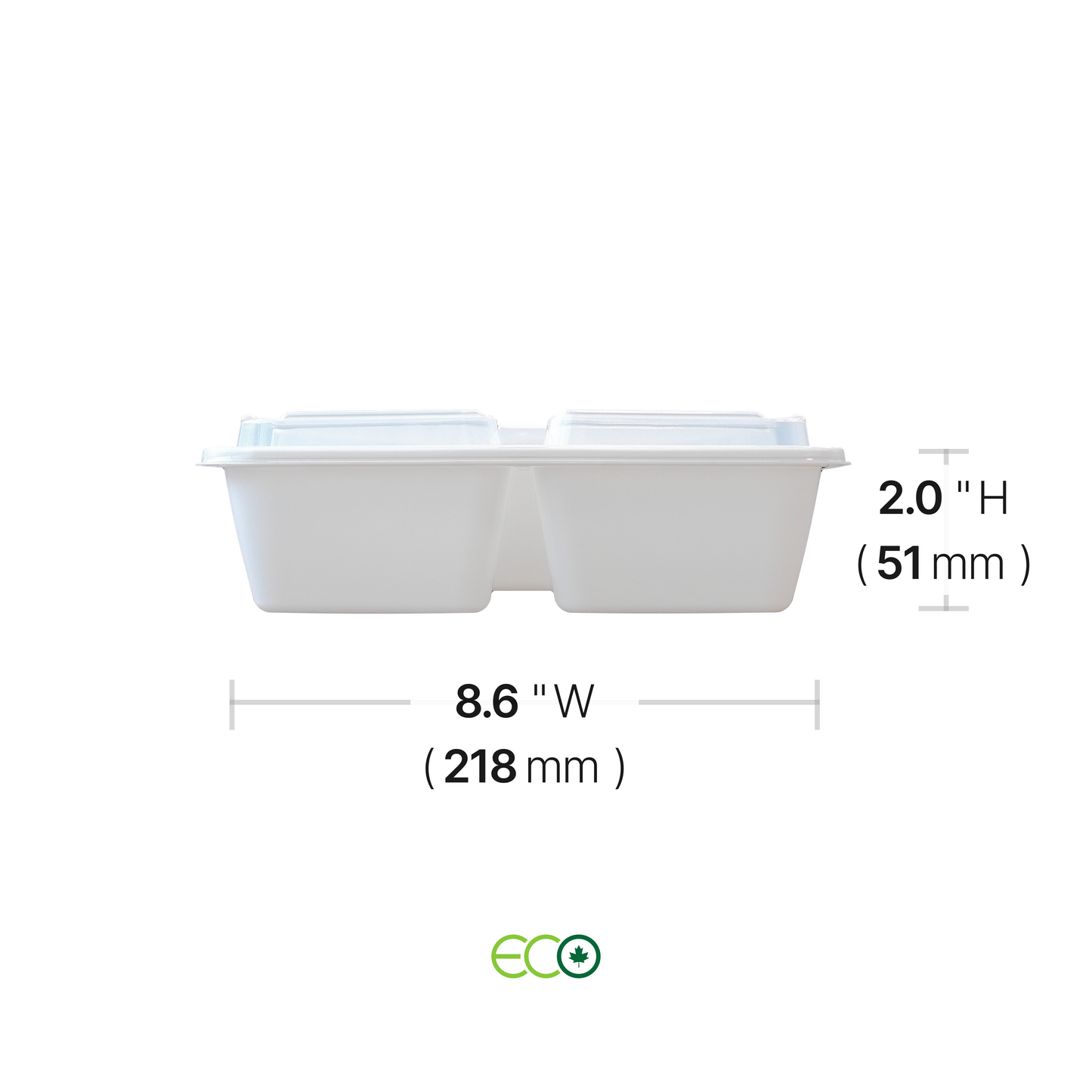 3-Comp PP Container with Lid