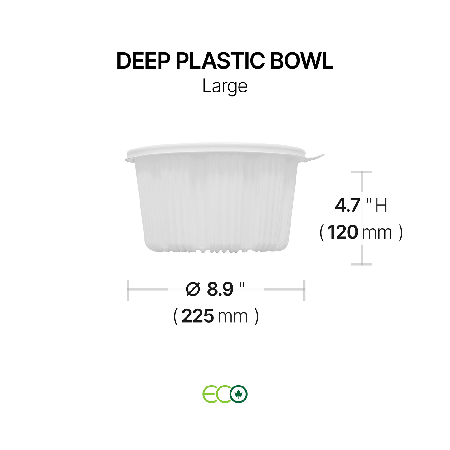 Deep Plastic Bowl (S /M / L)