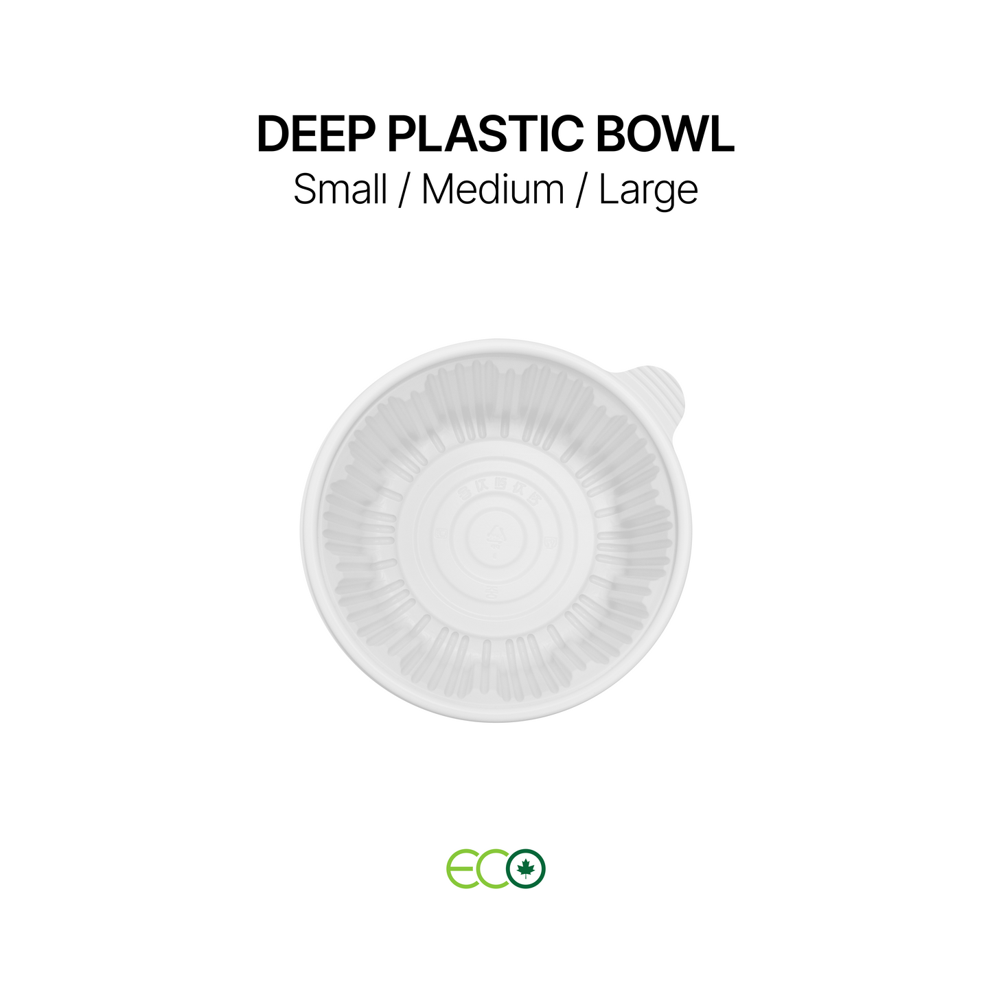 Deep Plastic Bowl (S /M / L)