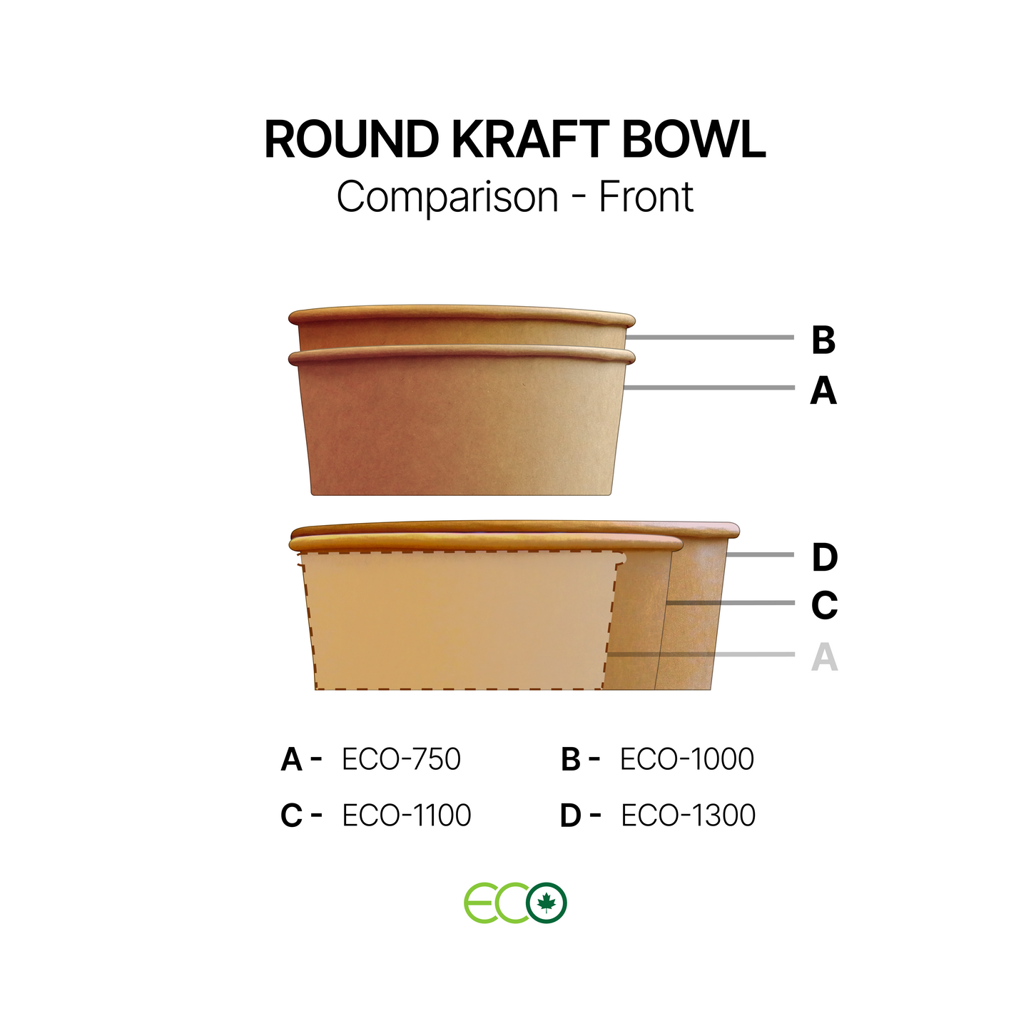 Round Kraft Bowl (4 Sizes)