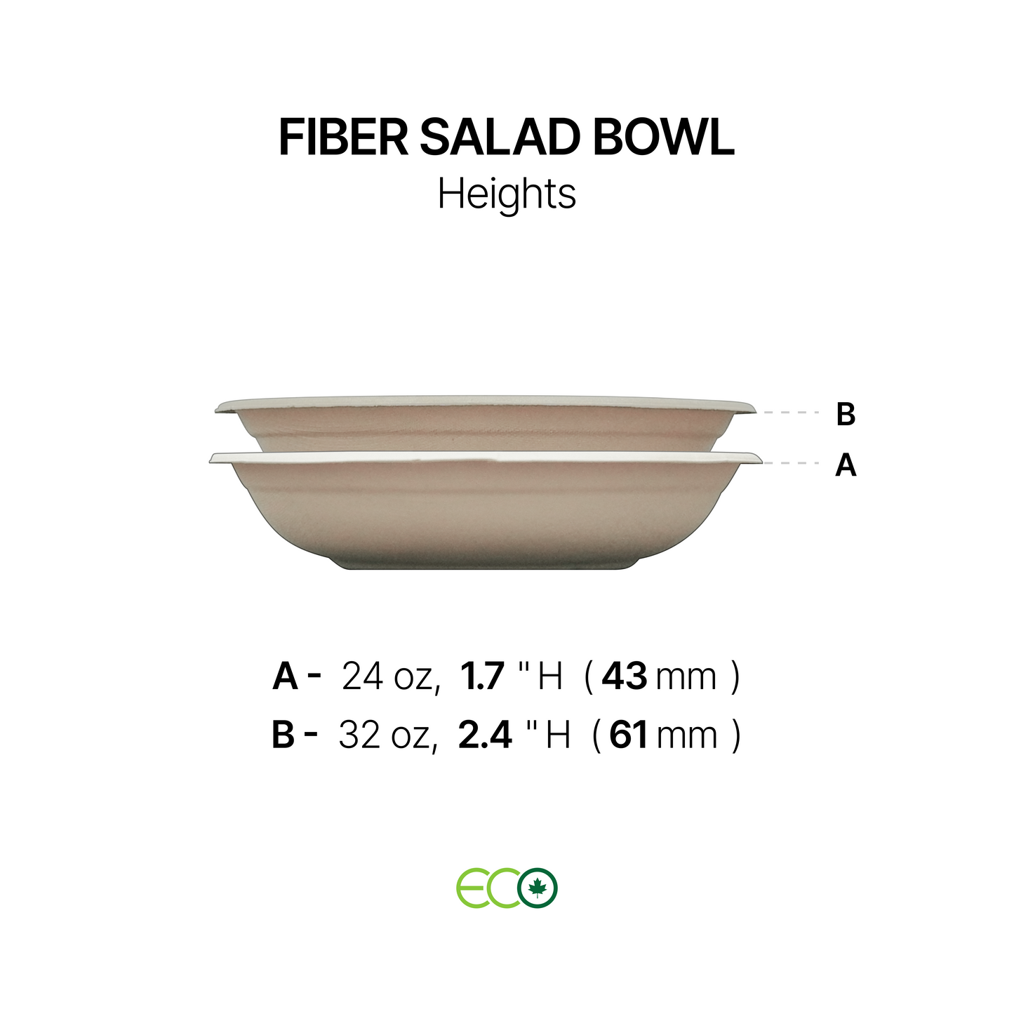 Fiber Salad Bowl (24oz / 32oz)