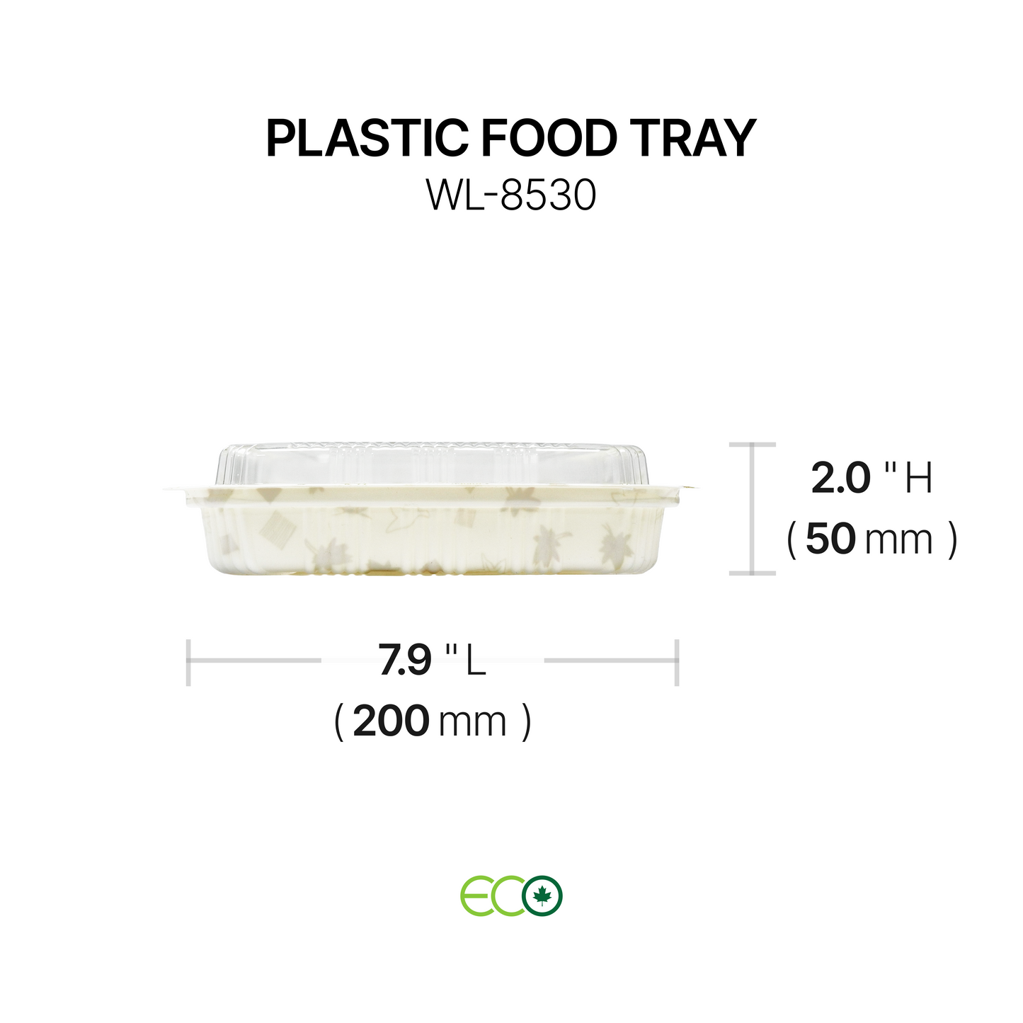 플라스틱 식품 트레이(6가지 사이즈)