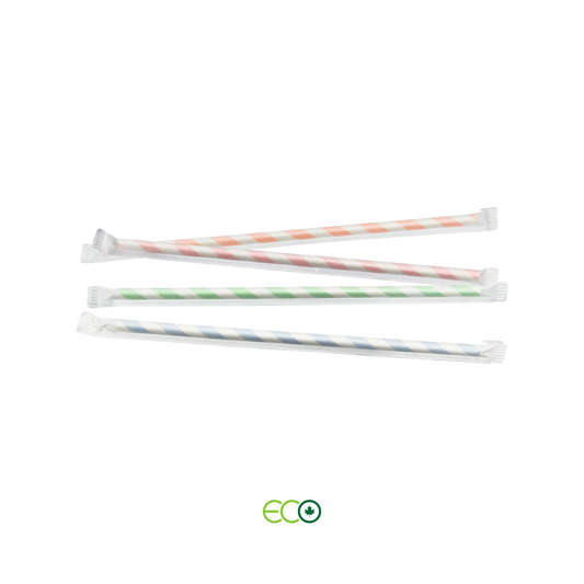 다양한 색상의 종이 빨대