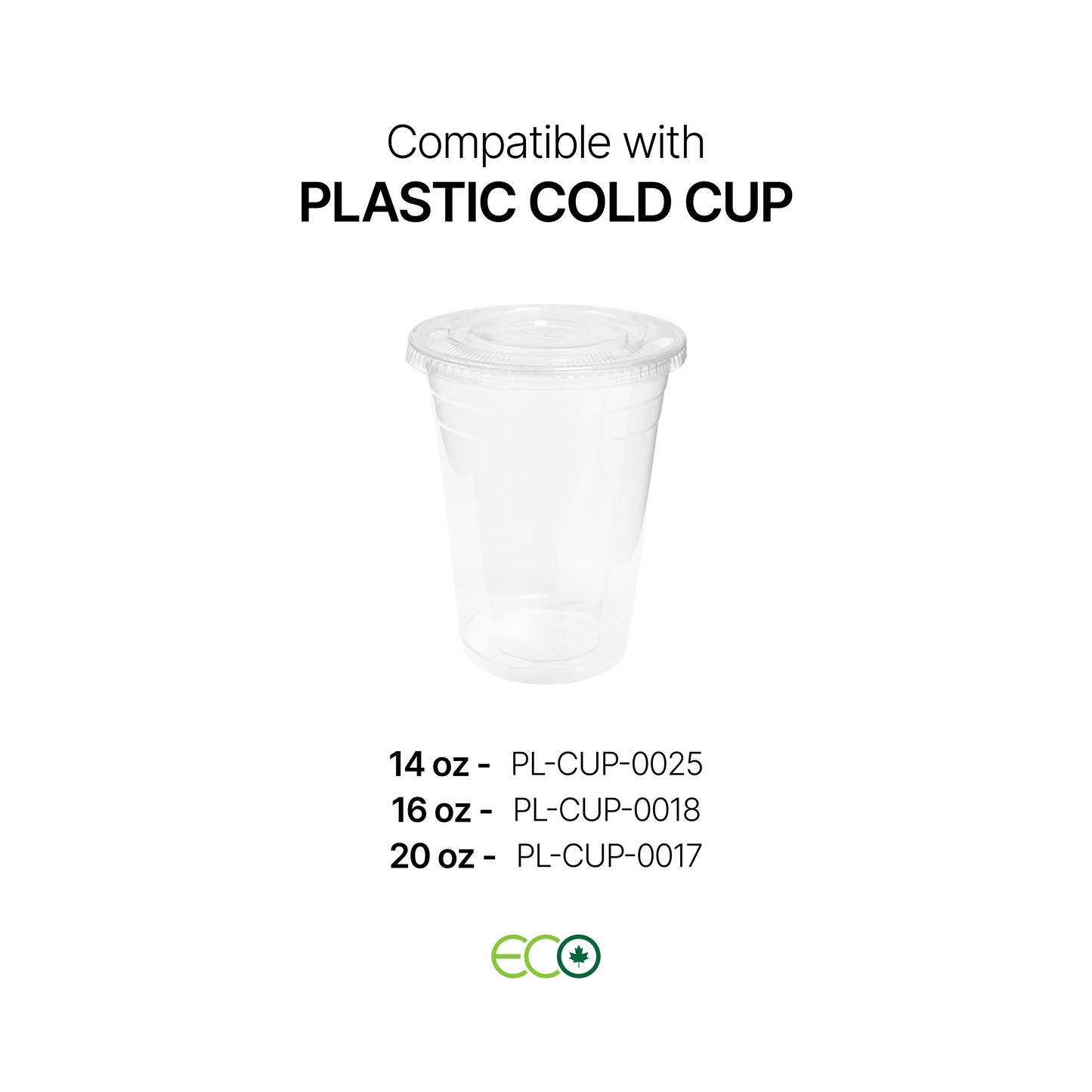Flat PET Lid for 3.9" Cold Cups