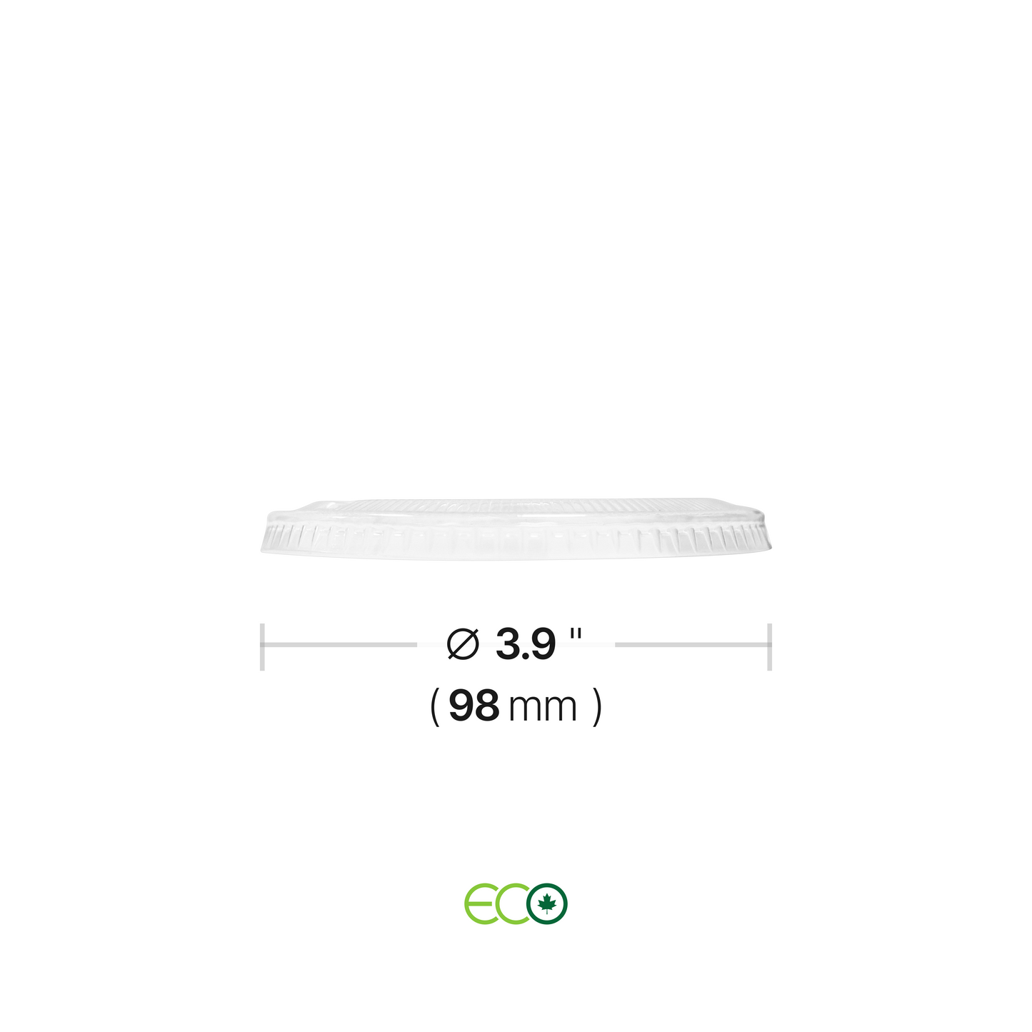 Flat PET Lid for 3.9" Cold Cups