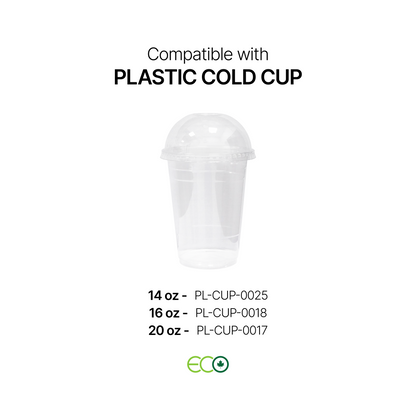 Dome PET Lid for 3.9" Cold Cups