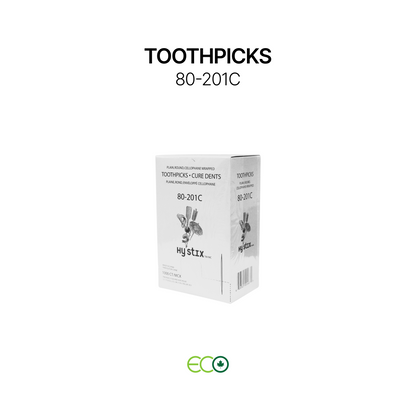 Hygienic Wrapped Toothpicks (3 Options)