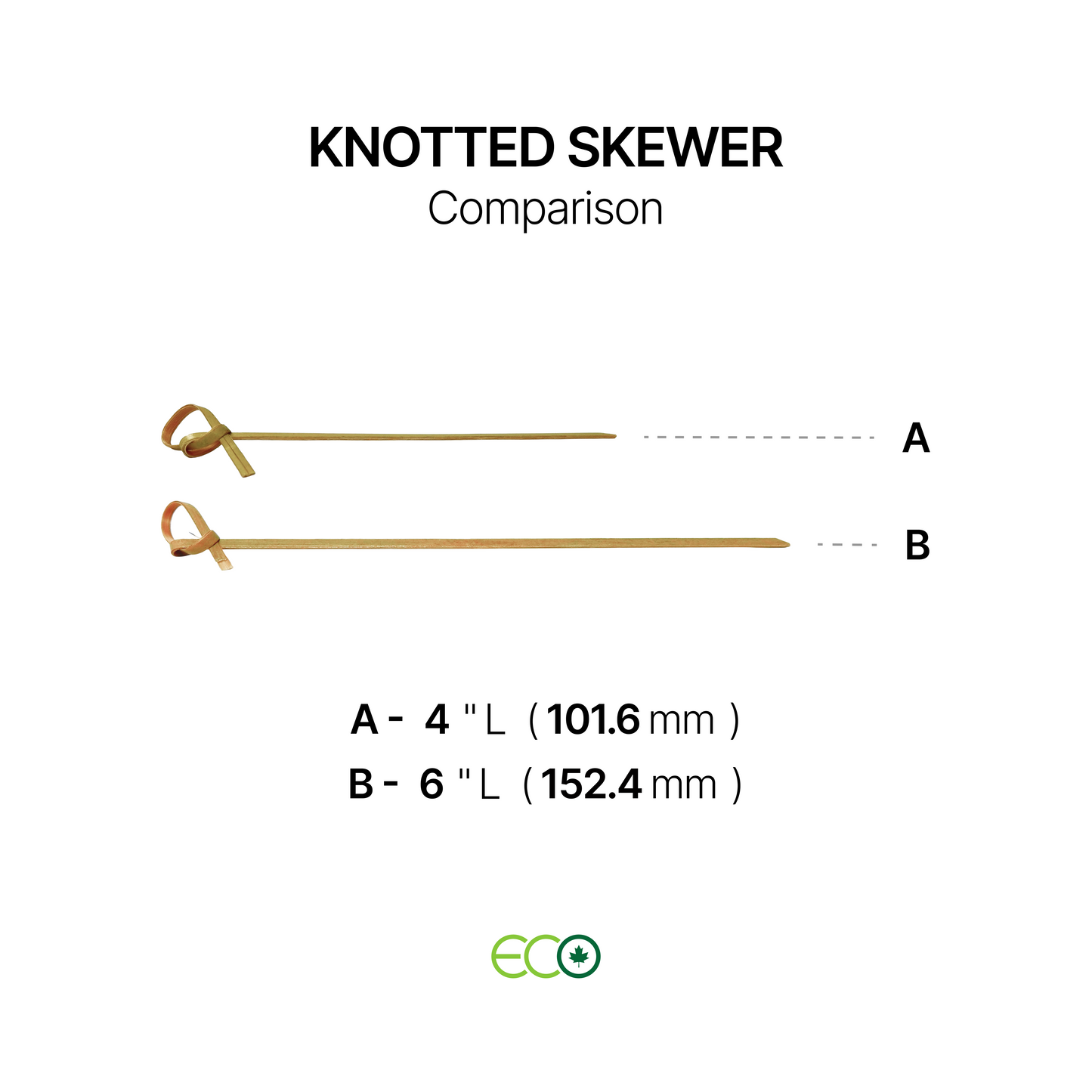 Knotted Bamboo Skewer (4" / 6")