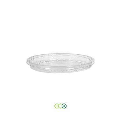 Flat RPET Lid for 4.6" Deli Containers