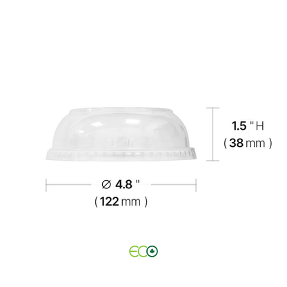 D117 | 4.6인치 델리 용기용 돔형 PET 뚜껑