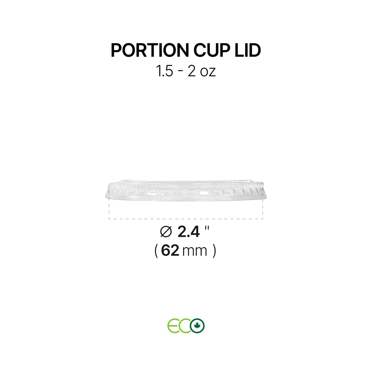 Lid for Portion Cups (3 Sizes)