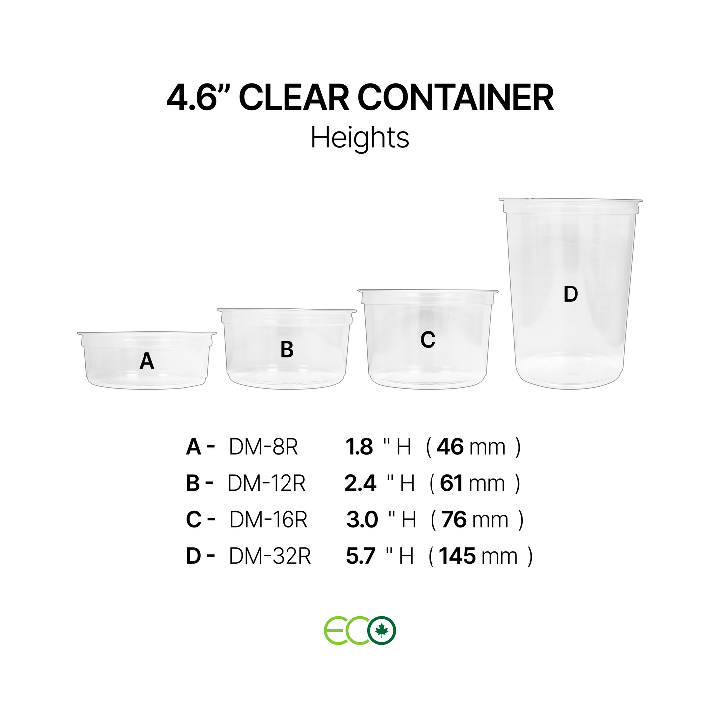 4.6인치 투명 델리 용기(깊이 4개)
