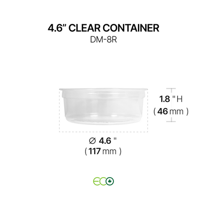 4.6인치 투명 델리 용기(깊이 4개)