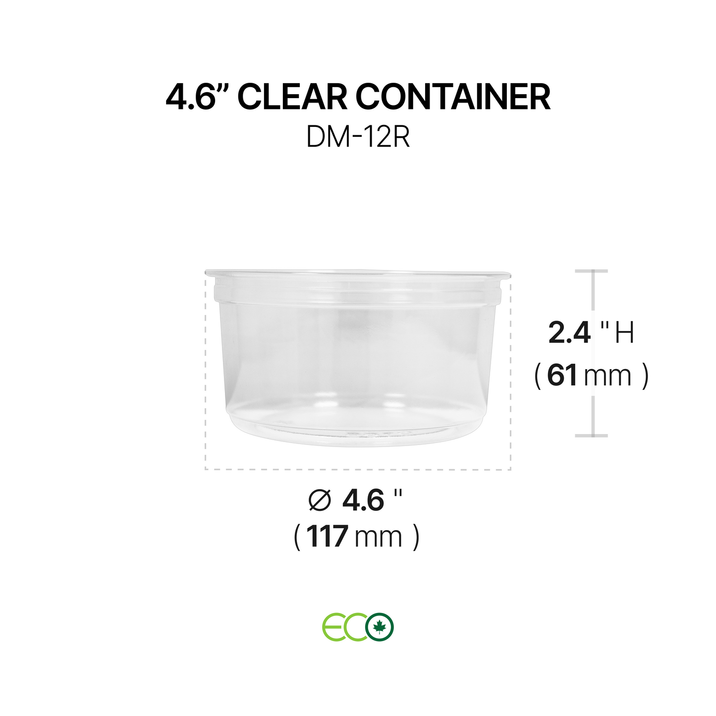 4.6인치 투명 델리 용기(깊이 4개)