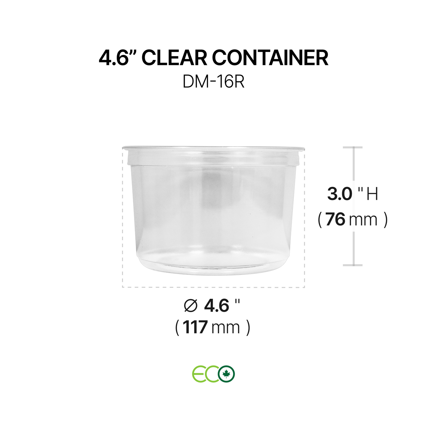 4.6인치 투명 델리 용기(깊이 4개)