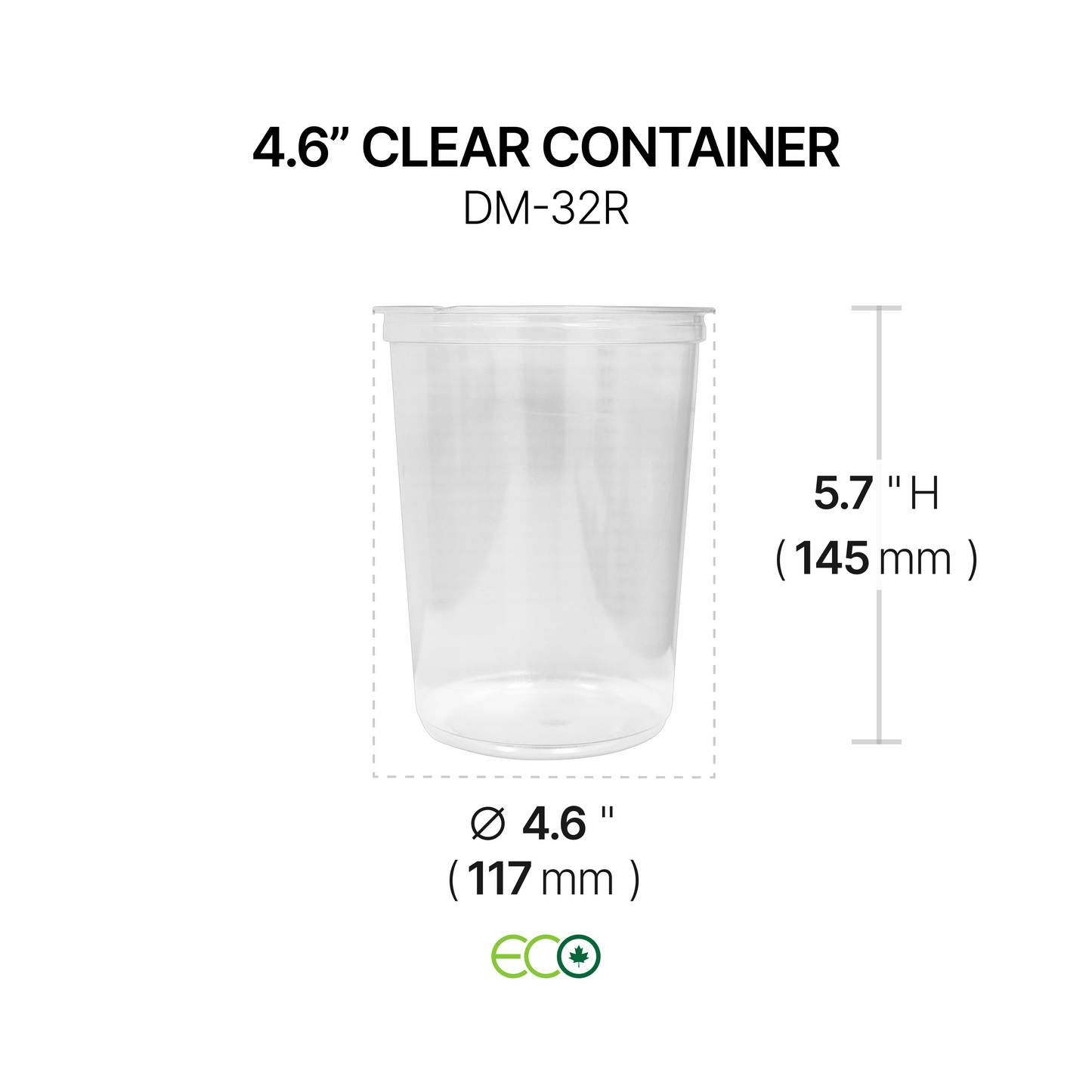 4.6인치 투명 델리 용기(깊이 4개)