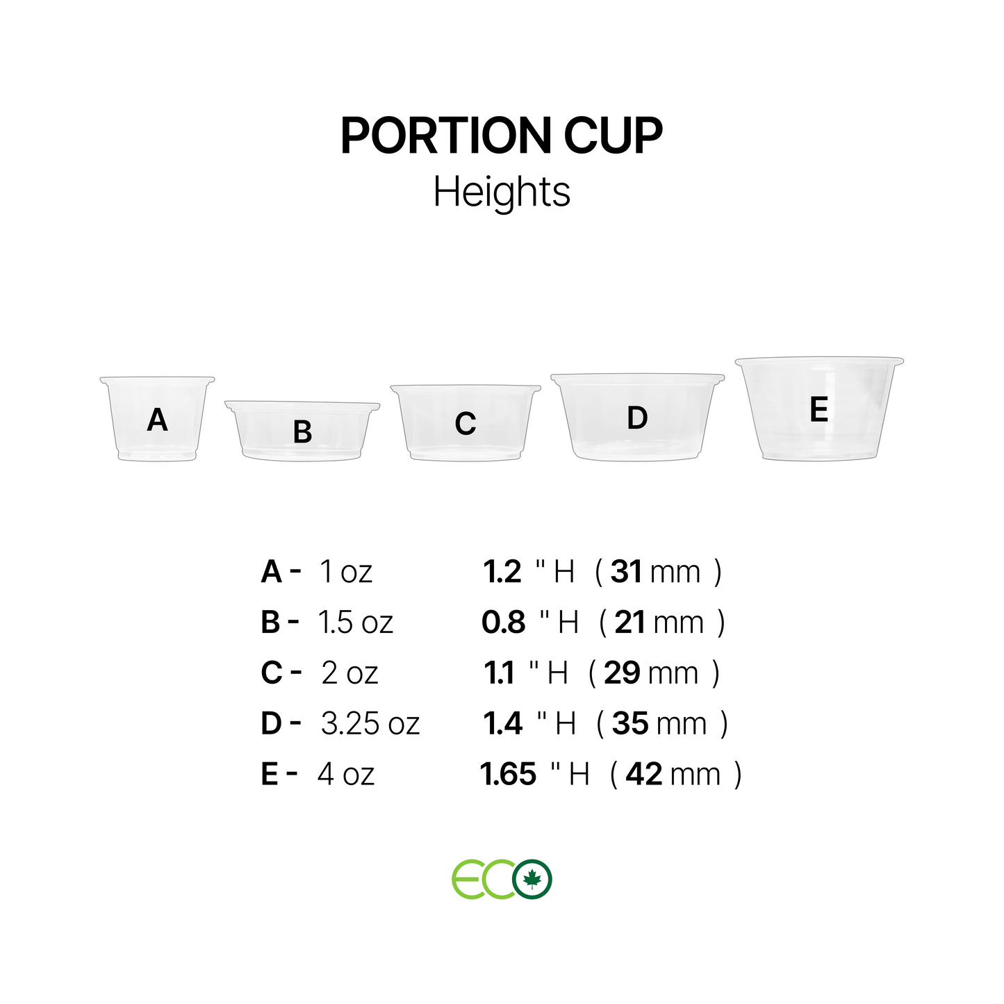 Portion Cup (5 Sizes)