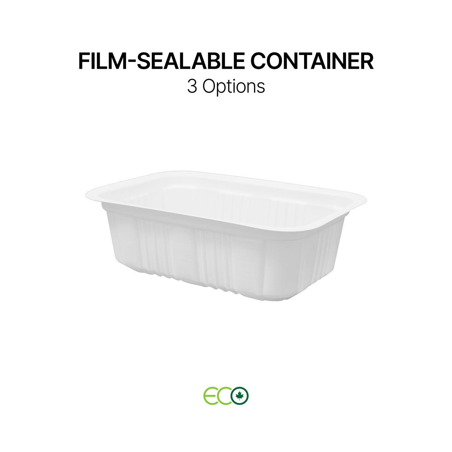 5.1"X3.5" Film-Sealable Container (3 Options)