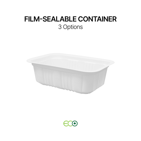 5.1"X3.5" Film-Sealable Container (3 Options)