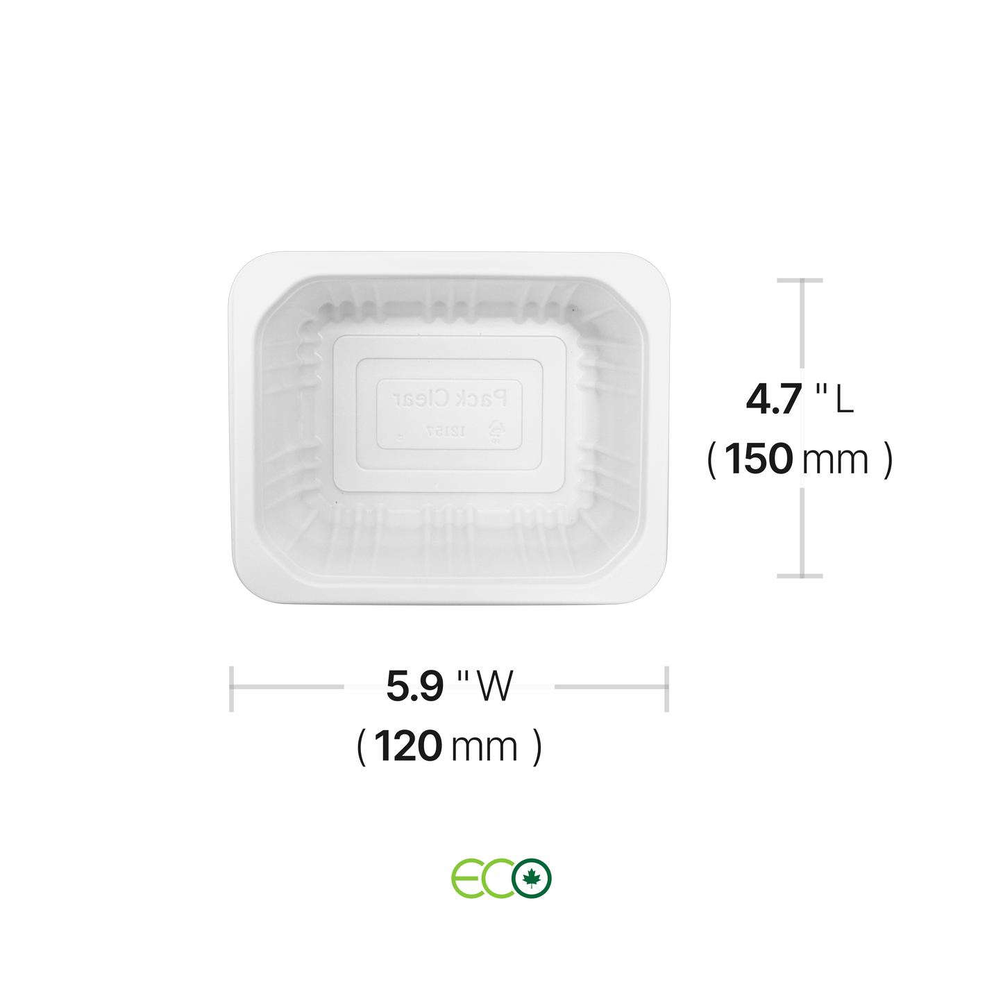 5.9"X4.7" Film-Sealable Container