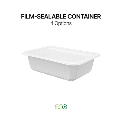 7.5"X5.5" Film-Sealable Container (4 Options)