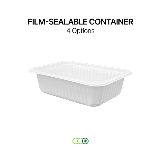 7.5"X5.5" Film-Sealable Container (4 Options)