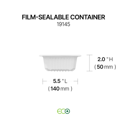 7.5"X5.5" Film-Sealable Container (4 Options)