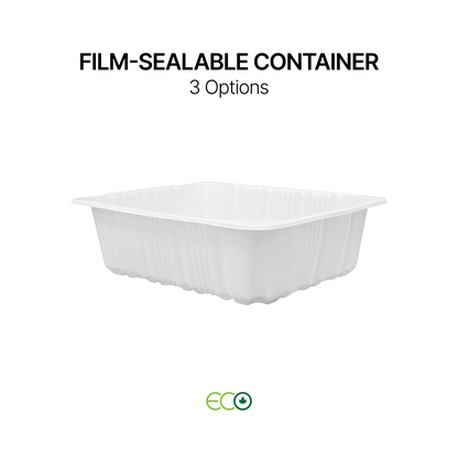 9.1"X7.5" Film-Sealable Container (3 Options)