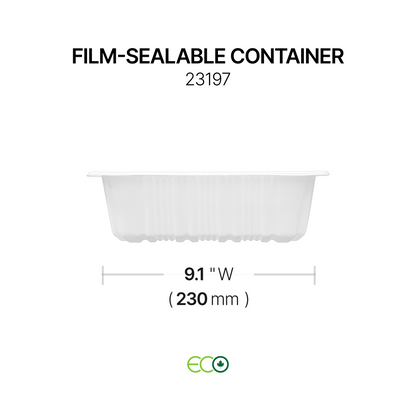9.1"X7.5" Film-Sealable Container (3 Options)