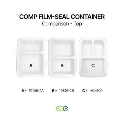 Compartment Film-Sealable Container (2C / 3C)