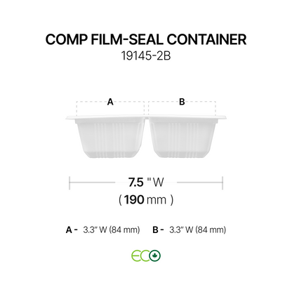 Compartment Film-Sealable Container (2C / 3C)