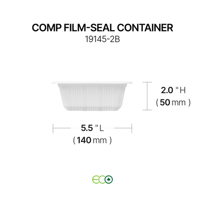 Compartment Film-Sealable Container (2C / 3C)