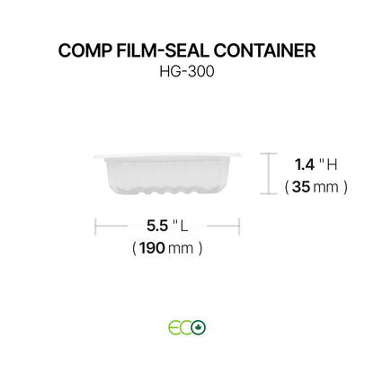 Compartment Film-Sealable Container (2C / 3C)