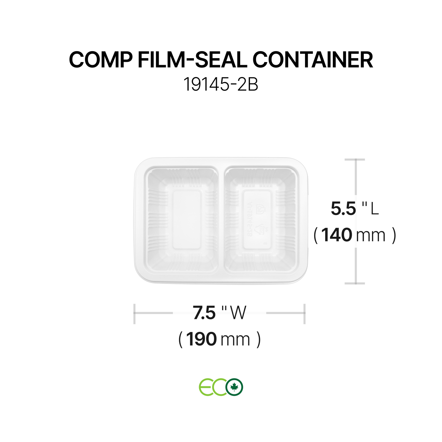 Compartment Film-Sealable Container (2C / 3C)