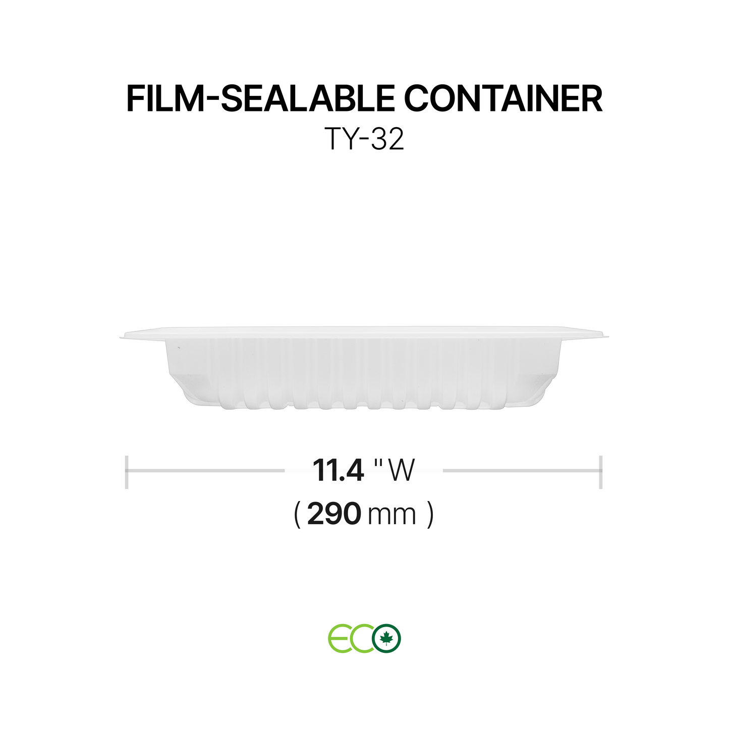 11.4"X9.3" Film-Sealable Container (3 Options)