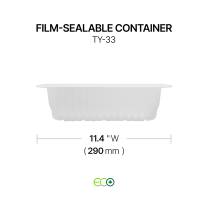 11.4"X9.3" Film-Sealable Container (3 Options)