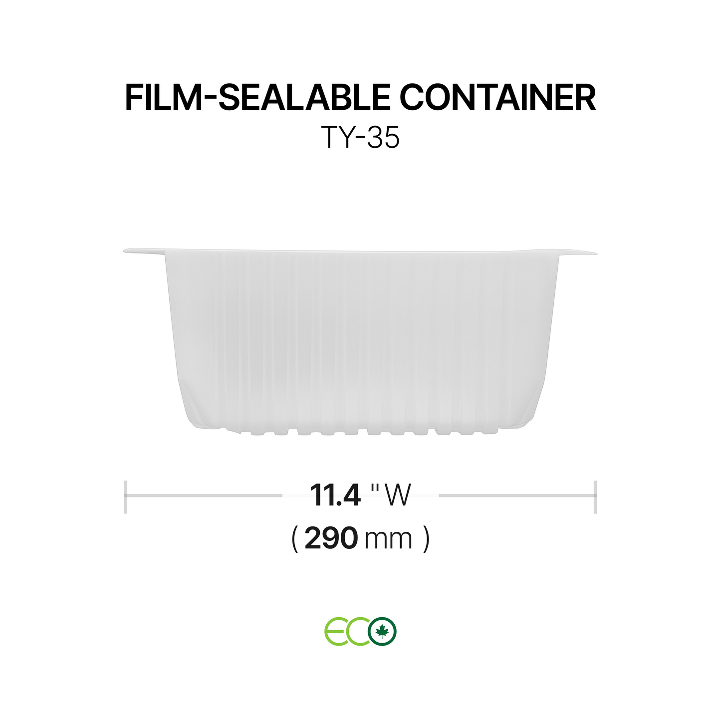 11.4"X9.3" Film-Sealable Container (3 Options)