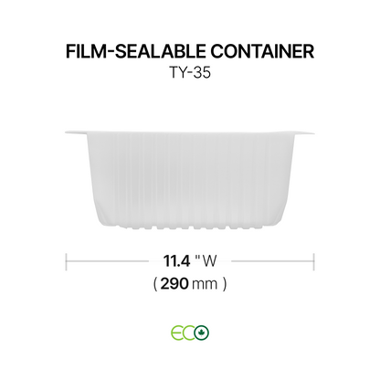 11.4"X9.3" Film-Sealable Container (3 Options)