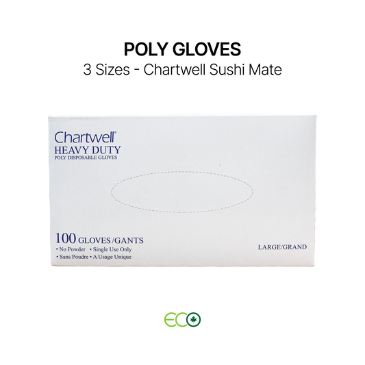 Heavy-Duty Poly Gloves (S / M / L)