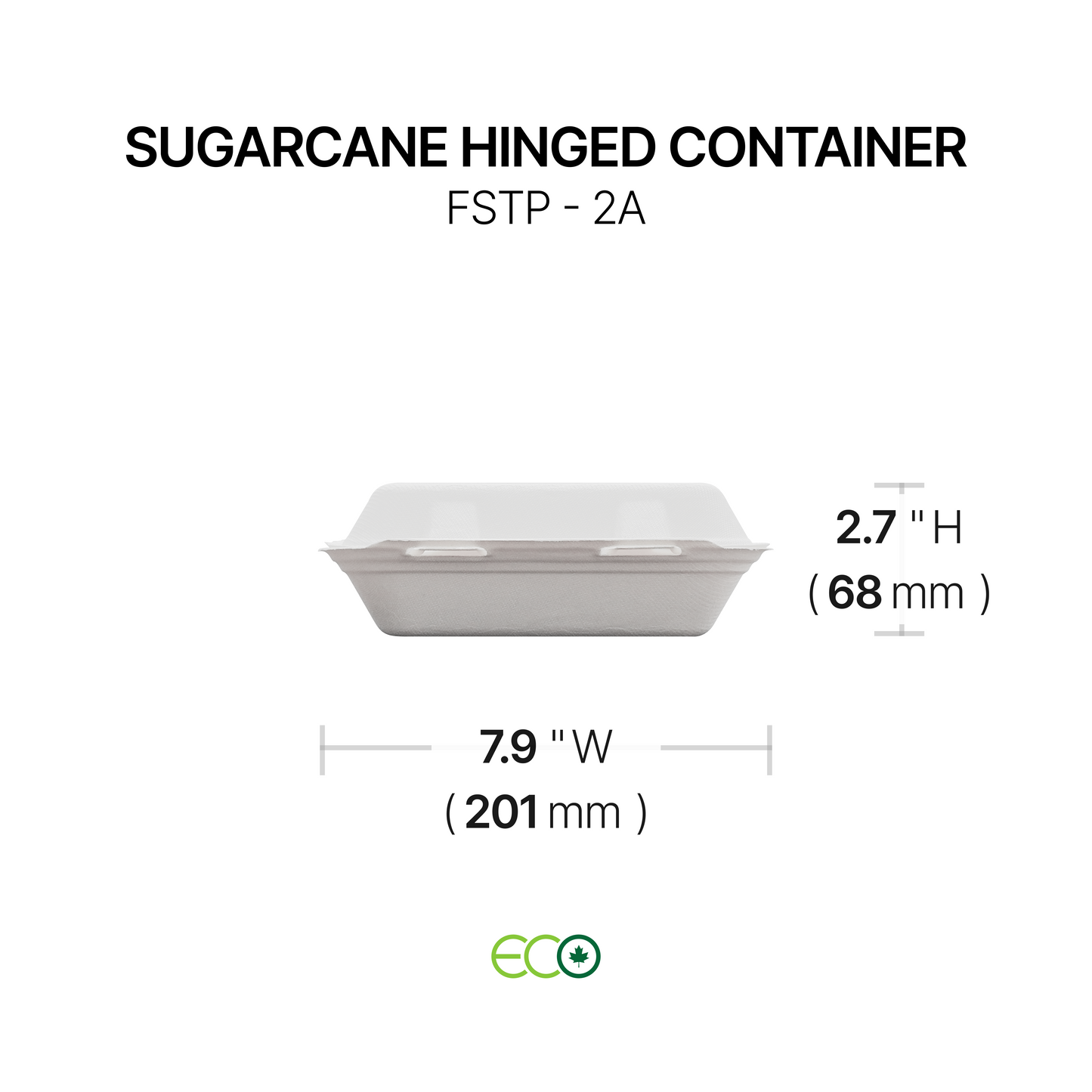 FSTP Sugarcane Hinged Container (5 Sizes)