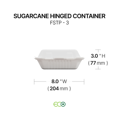 FSTP Sugarcane Hinged Container (5 Sizes)