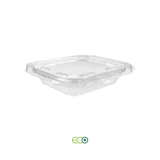 6oz Tamper Evident Hinged Container