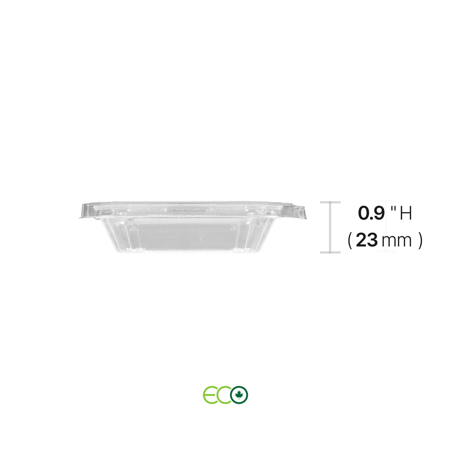 6oz Tamper Evident Hinged Container